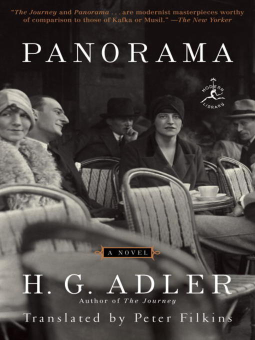 Détails du titre pour Panorama par H. G. Adler - Disponible